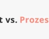 Blog-Banner mit Text ‚Projekt vs. Prozess‘ und einem Fragezeichensymbol